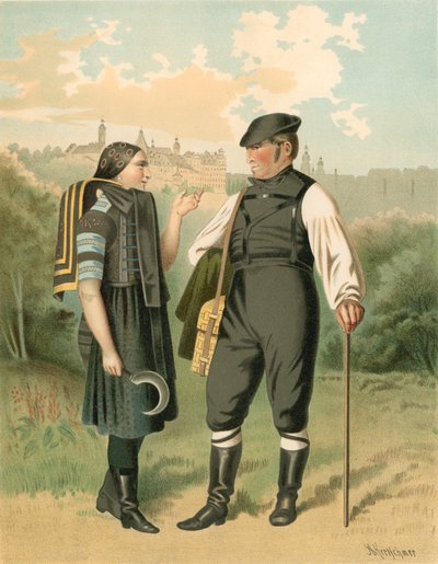 Traje alemán, Allenburg de Albert Kretschmer