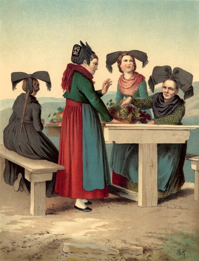 Traje alemán, Baden, Stauffen u Mullheim de Albert Kretschmer