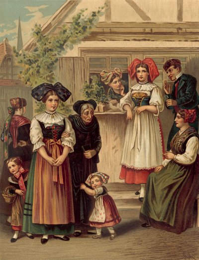 Traje alemán, Elsass Um Strassburg de Albert Kretschmer