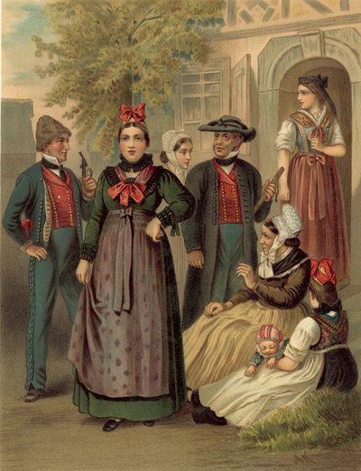 Traje alemán, Elsass Um Weissenburg de Albert Kretschmer