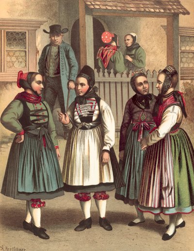 Traje alemán, Gran Ducado de Hesse, Amt Biedenkopf de Albert Kretschmer