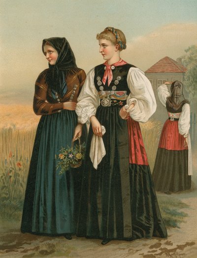 Traje alemán, Holstein, Probstei de Albert Kretschmer