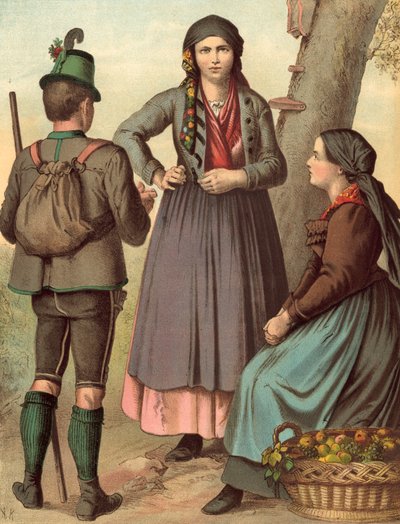 Traje alemán, Oesterreich, Steiermark de Albert Kretschmer