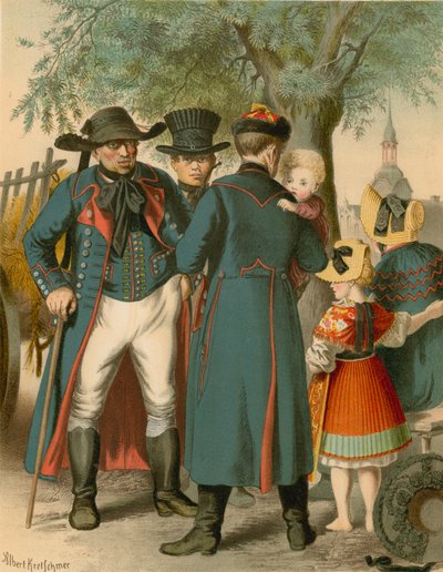 Traje alemán, Pomerania, Weitzacker de Albert Kretschmer