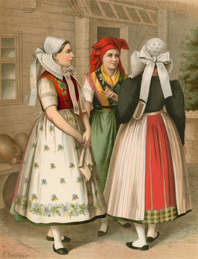 Traje alemán, Preussen, Spreewald de Albert Kretschmer