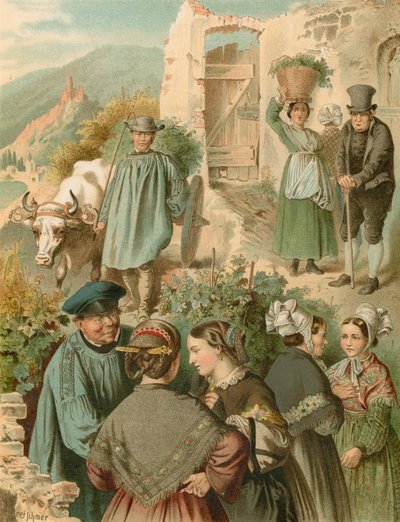 Traje alemán, Preussen an der Mosel de Albert Kretschmer