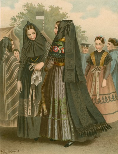 Traje alemán, Provinz Sachsen, Dannstedt de Albert Kretschmer