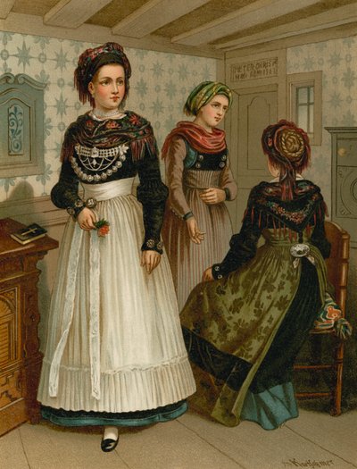 Traje alemán, Schleswig, Fohr de Albert Kretschmer