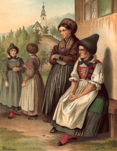 Traje alemán, Tirol, Ober-Innthal de Albert Kretschmer