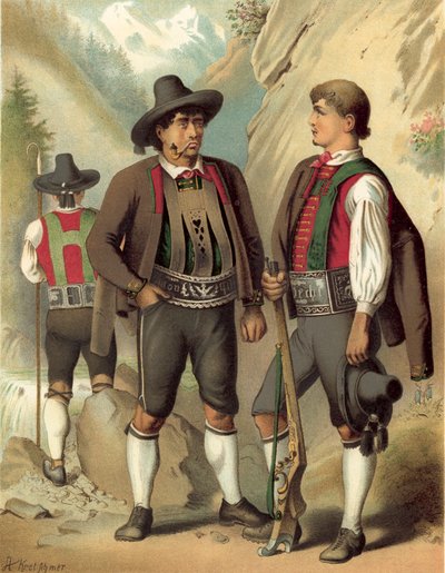 Traje alemán, Tirol, Passeyer de Albert Kretschmer