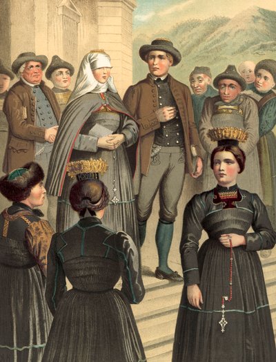 Traje alemán, Vorarlberg, Bregenzerwald de Albert Kretschmer