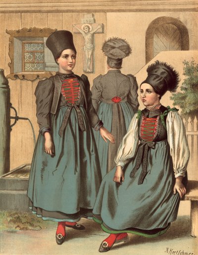 Traje alemán, Vorarlberg, Montafonthal de Albert Kretschmer
