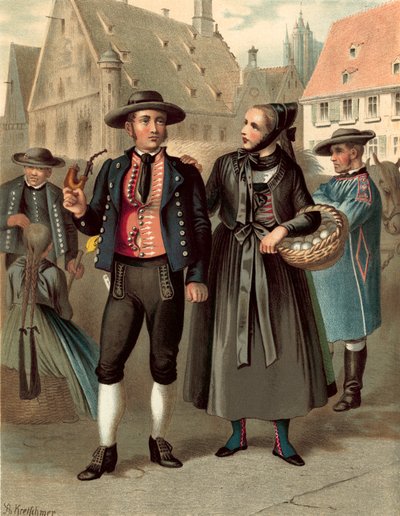 Traje alemán, Wurtemberg Ulm de Albert Kretschmer