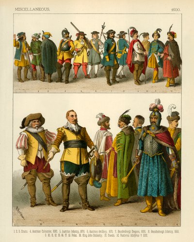 Trajes diversos 1600 de Albert Kretschmer