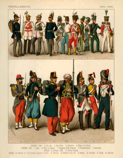 Trajes diversos 1834-1864 de Albert Kretschmer