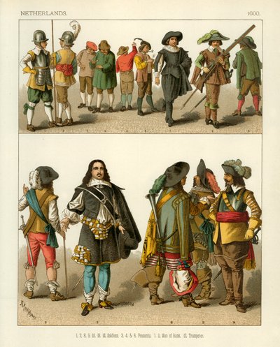 Trajes de los Países Bajos 1600 de Albert Kretschmer