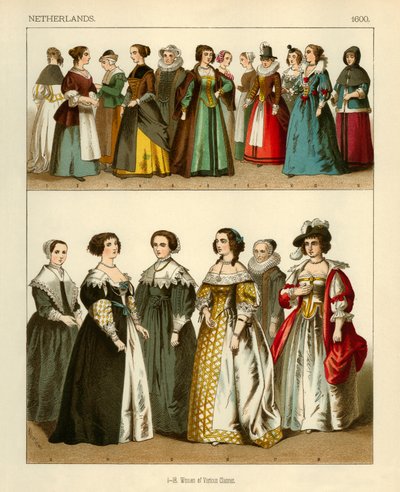 Trajes de los Países Bajos 1600 de Albert Kretschmer