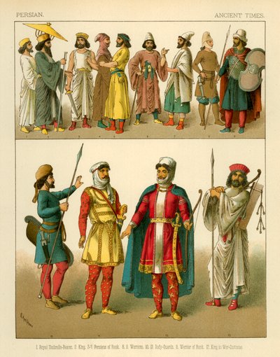 Trajes persas de Albert Kretschmer