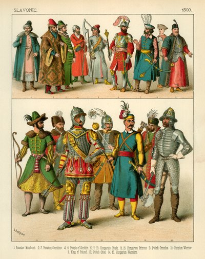 Traje eslavo 1500 de Albert Kretschmer