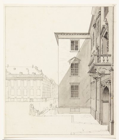 Kongens Nytorv. Parte de Charlottenborg y el palacio de Thott de Albert Küchler