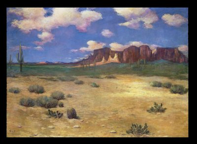 Paisaje de Arizona (óleo sobre lienzo) de Albert Lorey Groll