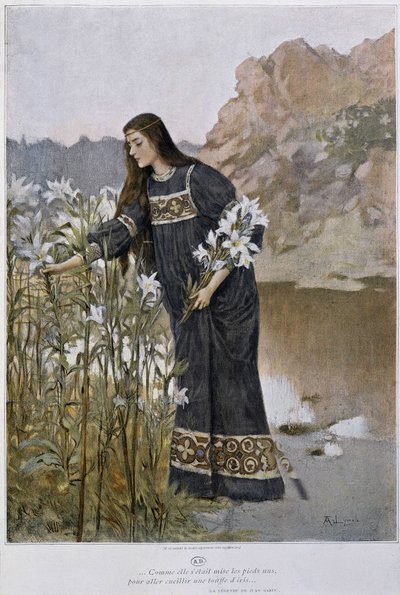 Una mujer sopla iris - por Lynch, principios del siglo XX de Albert Lynch