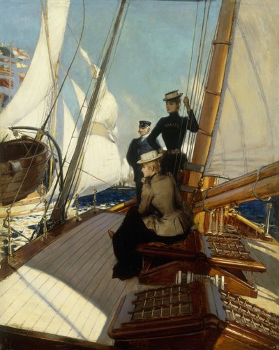 Una tarde en el mar de Albert Lynch