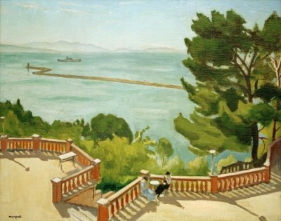 Rincón de terraza en L’Estaque de Albert Marquet