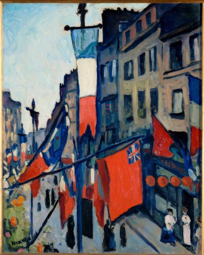 El 14 de julio en Le Havre de Albert Marquet