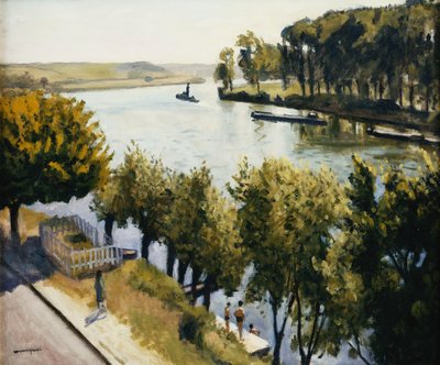 La Seine a la Frette Montigny, c.1947 (óleo sobre lienzo) de Albert Marquet