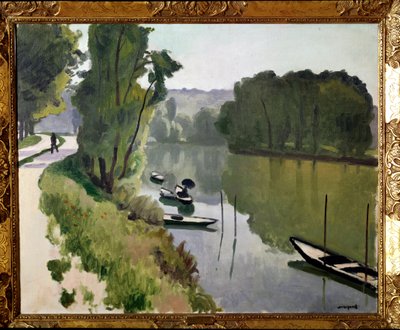 Paisaje de Île de France, siglo XX (óleo sobre lienzo) de Albert Marquet