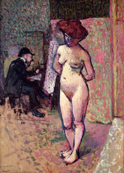 Matisse pinta en el estudio de Manguin de Albert Marquet