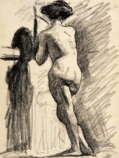 Modelo en la barra de Albert Marquet