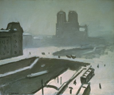 Notre Dame en invierno de Albert Marquet