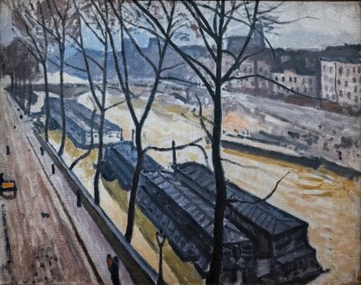París en invierno. Quai Bourbon de Albert Marquet