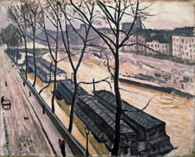 París en invierno. Quai Bourbon, 1907 de Albert Marquet