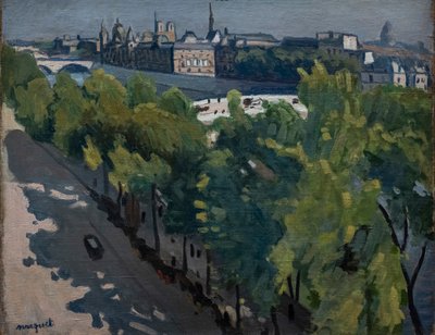 Quai du Louvre, mirando hacia Pont Neuf de Albert Marquet