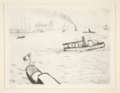 Remolcador en Hamburgo de Albert Marquet