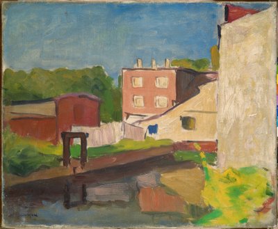 Casa rosada en Arcueil de Albert Marquet