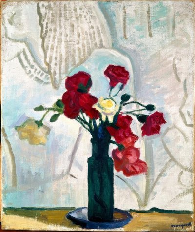 Naturaleza muerta con claveles de Albert Marquet