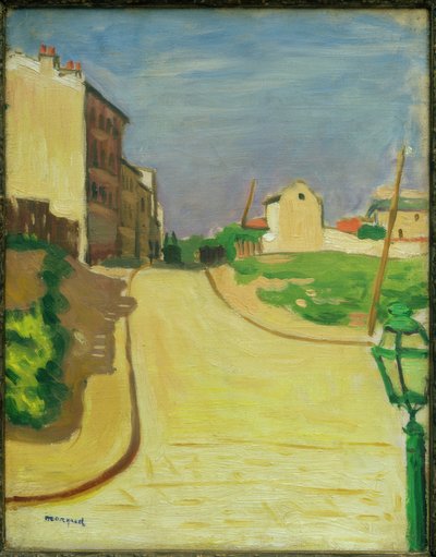 Calle con farola verde de Albert Marquet