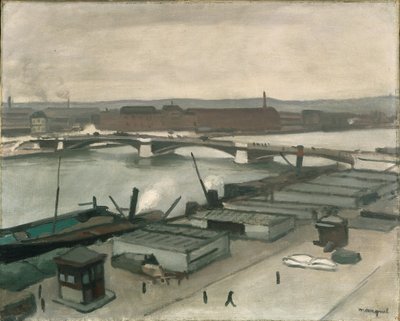 Los muelles de Ruán de Albert Marquet