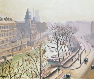 El Sena en París (óleo sobre lienzo) de Albert Marquet