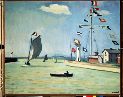El puerto de Honfleur en Normandía de Albert Marquet