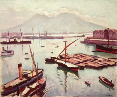 Vista de Nápoles (óleo sobre lienzo) de Albert Marquet