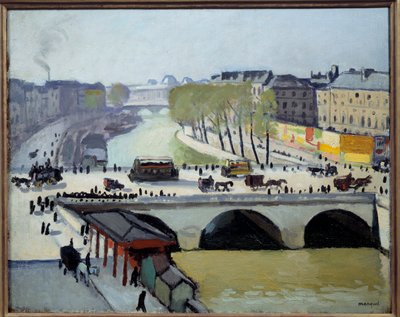 Vista del Puente Saint Michel en París de Albert Marquet
