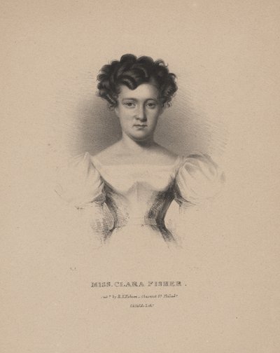 Señorita Clara Fisher, litografía de C.G. Childs, 1830 de Albert Newsam