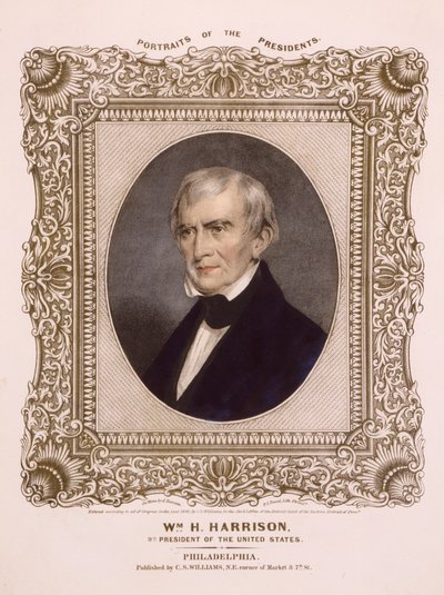 Presidente de EE.UU. William Henry Harrison, 1846 de Albert Newsam