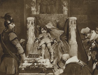 Clodoveo II, El Niño Rey de los Francos de Albert Pierre René (after) Maignan