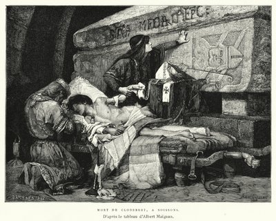 Mort De Clodebert, A Soissons de Albert Pierre René (after) Maignan
